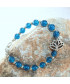 Bracelet Lotus en Apatite