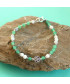 Bracelet Fleur en Aventurine et Howlite