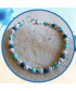 Bracelet Apatite, Howlite et Turquoise