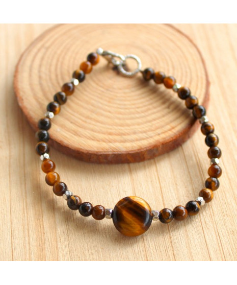 Bracelet en Œil de Tigre