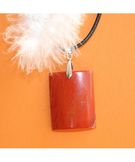 Pendentif Jaspe rouge