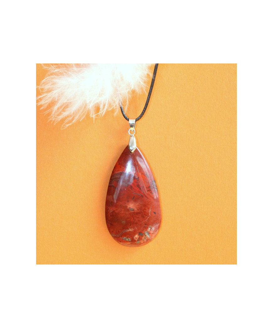 Pendentif Jaspe rouge