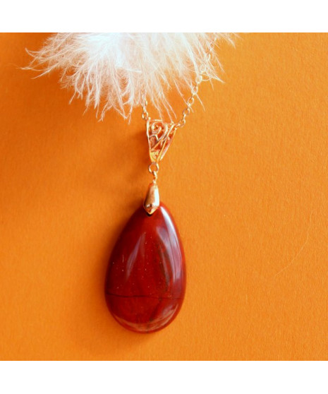 Pendentif Jaspe rouge