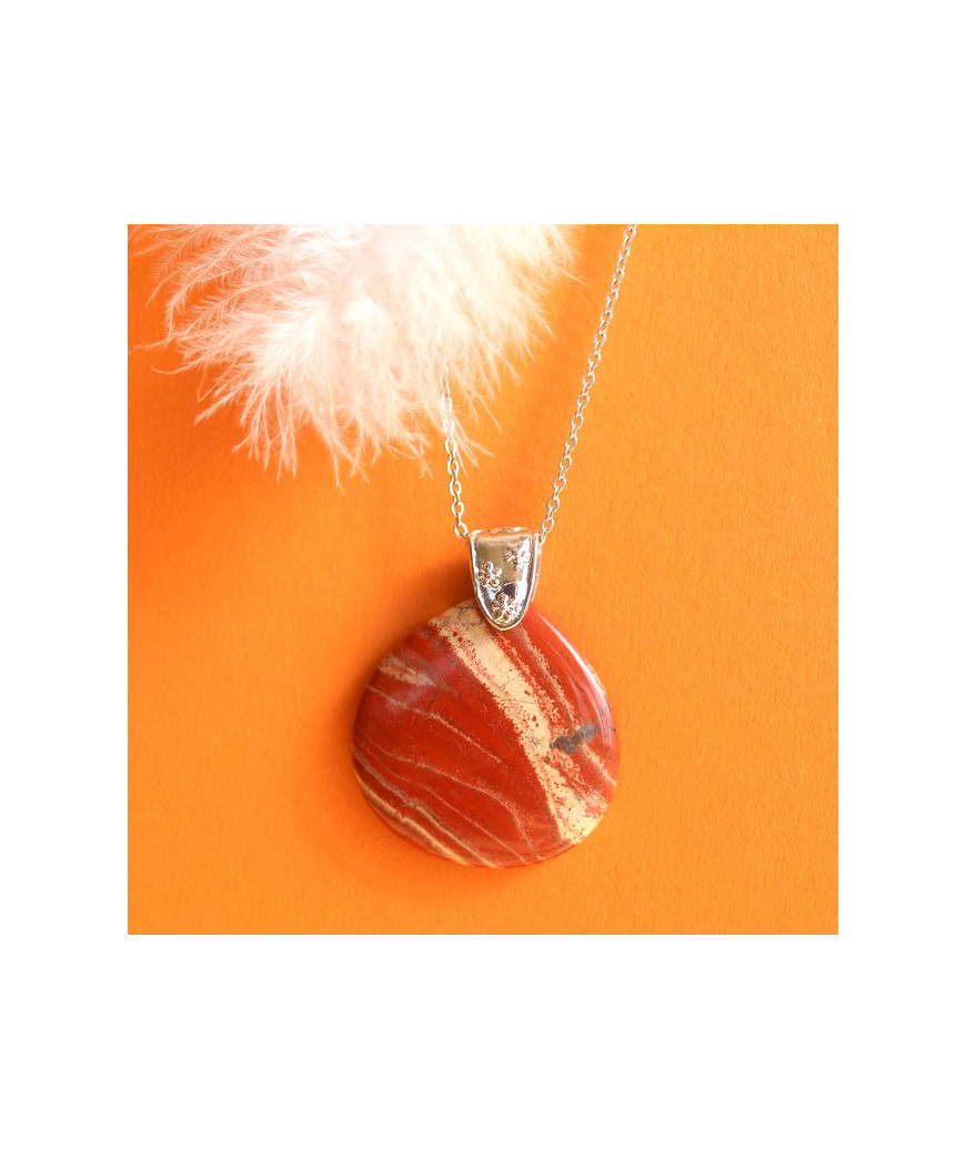 Pendentif Jaspe rouge