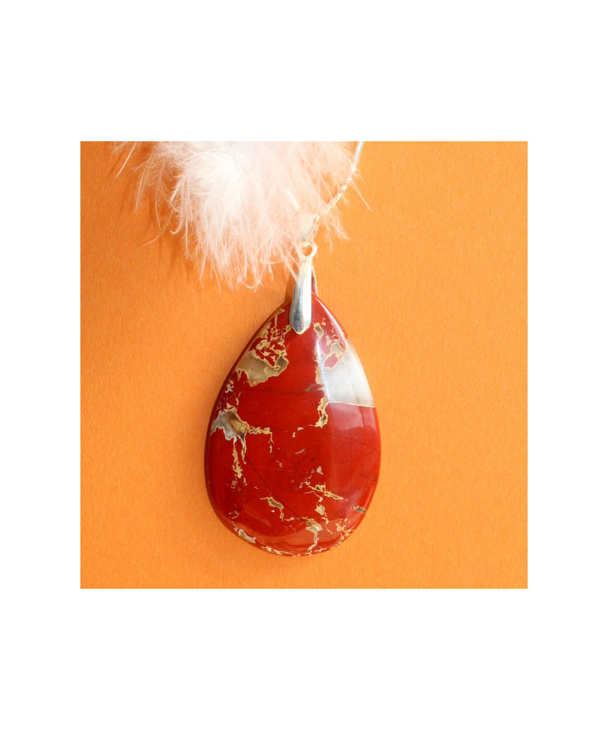 Pendentif Jaspe rouge