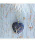 Pendentif  Cœur Arbre de vie en Lapis Lazuli