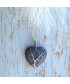 Pendentif  Cœur Arbre de vie en Lapis Lazuli