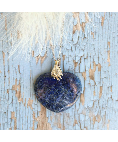 Pendentif Cœur en Lapis Lazuli