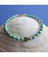 Bracelet Fleur en Turquoise