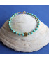Bracelet Fleur en Turquoise