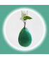 Pendentif en Agate verte veinée de blanc