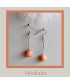 Boucles d'oreilles Tige en Mookaïte