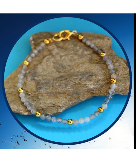 Bracelet fin en Labradorite