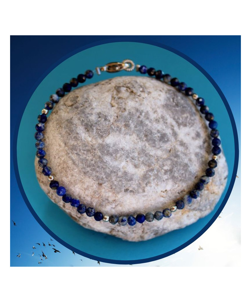 Bracelet fin en Lapis Lazuli