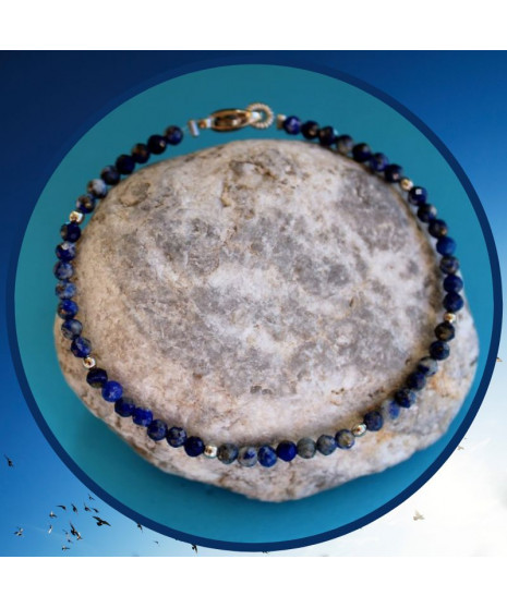 Bracelet fin en Lapis Lazuli