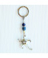 Porte-clefs Etoile des mers  en Lapis Lazuli