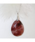 Pendentif en Jaspe Mookaïte marron
