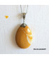 Pendentif en Jaspe Mookaïte jaune