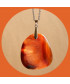 Pendentif en Agate orange
