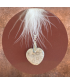 Pendentif Cœur en Corail de fossiles d'Agate
