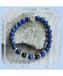 Bracelet en Lapis Lazuli et Agate noire