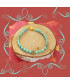 Bracelet Fleur dorée en Turquoise