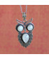 Pendentif Chouette en Pierre de Lune
