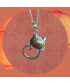 Pendentif Chat en Unakite