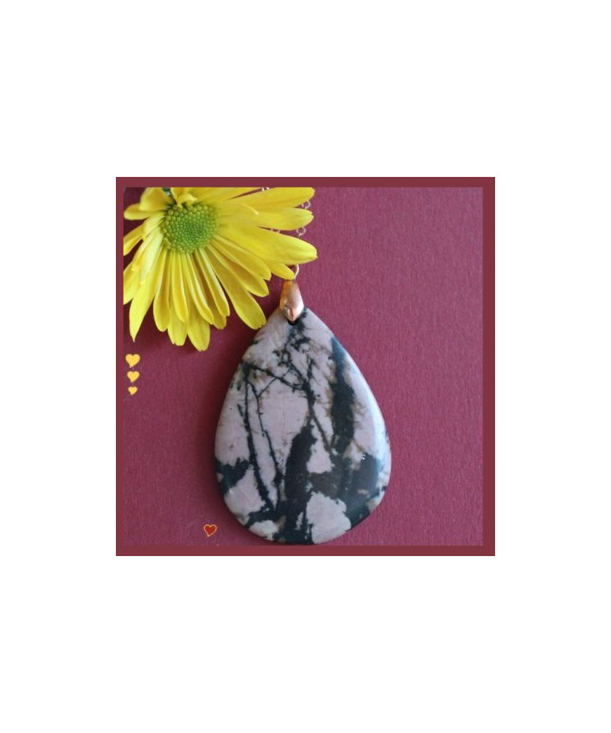 Pendentif Rhodonite