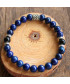 Bracelet en Lapis Lazuli et en Agate noire