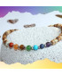 Bracelet aux couleurs des 7 Chakras, Jaspe paysage