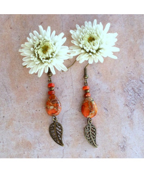 Boucles d'oreilles Feuilles...