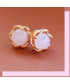 Boucles d'oreilles clous en Quartz rose