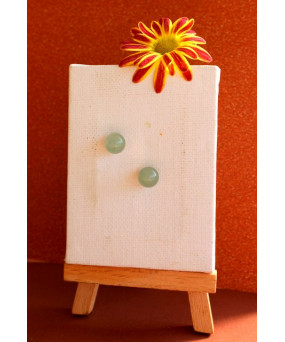 Boucles d'oreilles clous en Aventurine