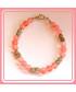 Bracelet Ananas en Tourmaline rose