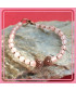 Bracelet Cœurs Duo en Tourmaline rose