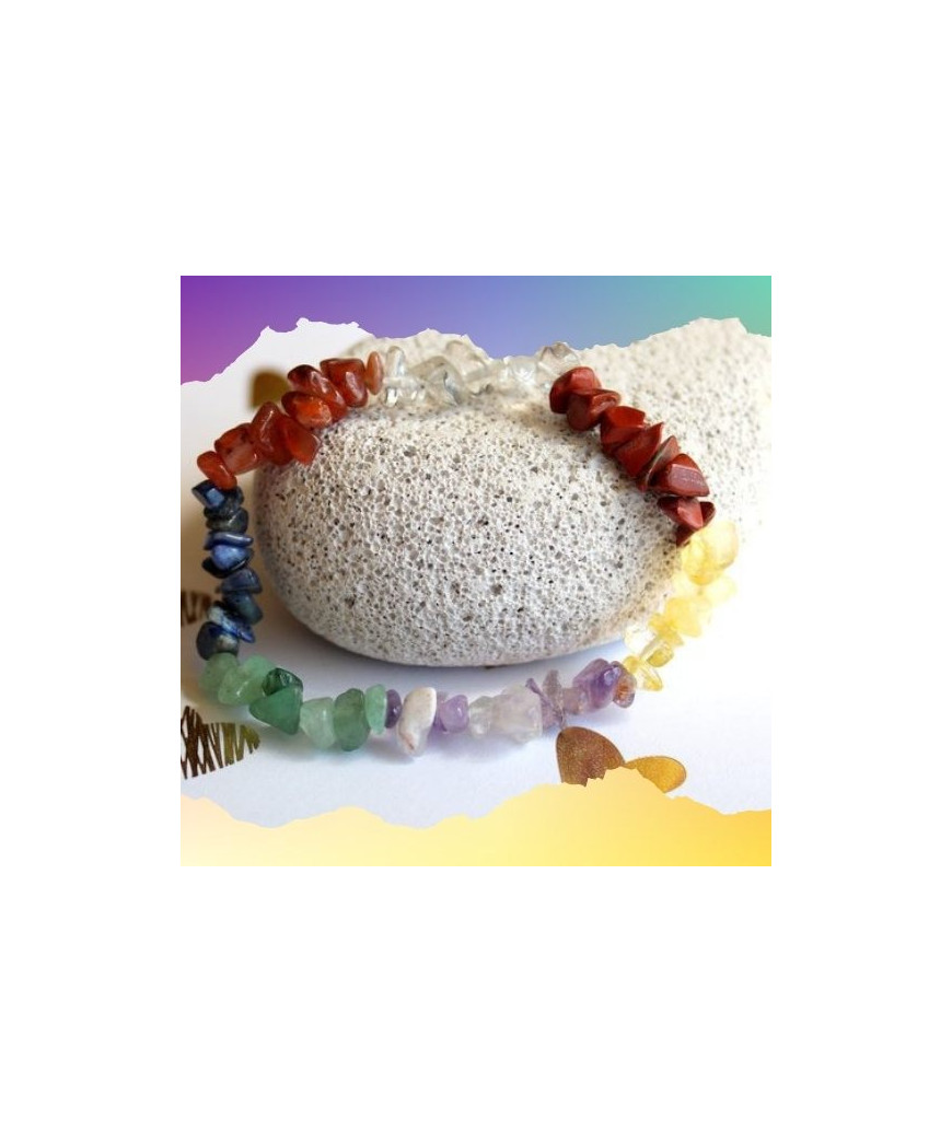 Bracelet aux couleurs des 7 Chakras