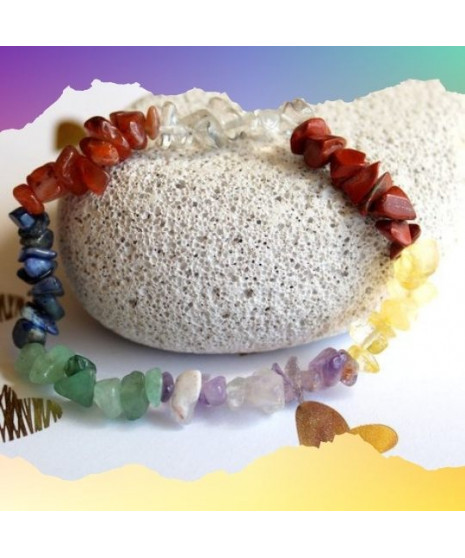 Bracelet aux couleurs des 7 Chakras