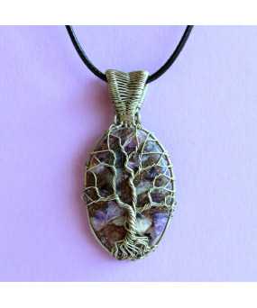Pendentif Arbre de Vie en Charoïte
