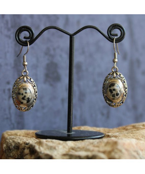 Boucles d'Oreilles Jaspe...