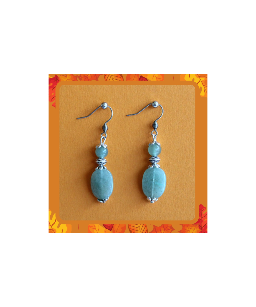 Boucles d'oreilles en Aventurine