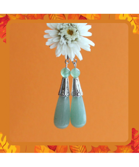 Boucles d'oreilles en Aventurine