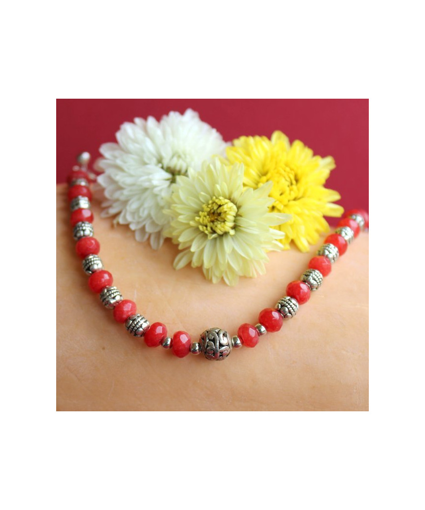 Bracelet en Agate rouge