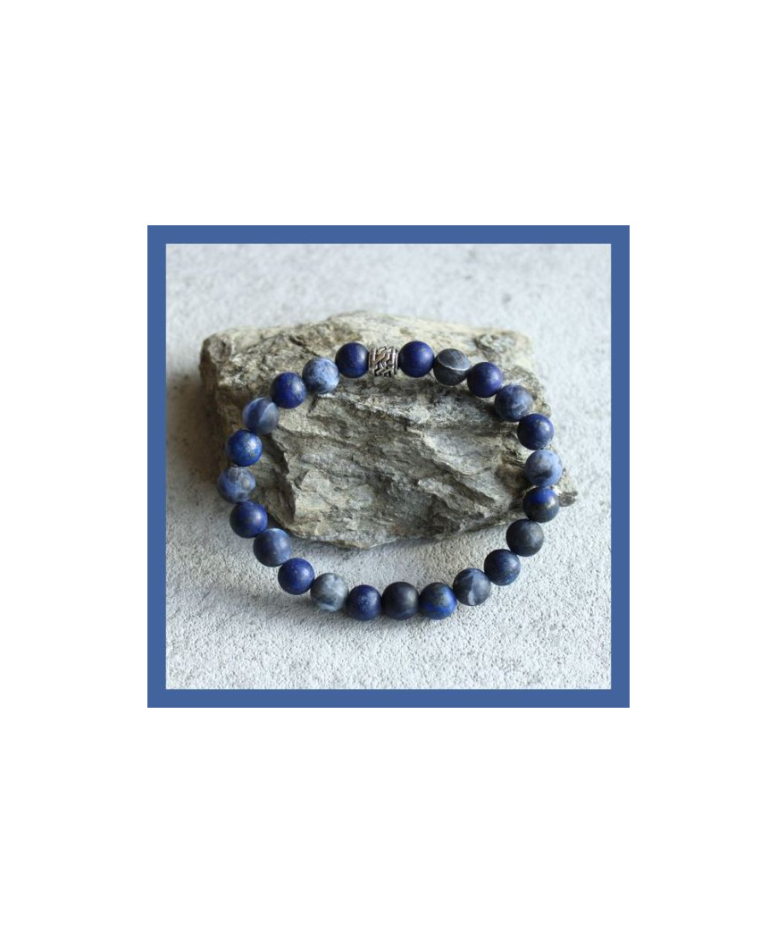 Bracelet Lapis Lazuli Mat