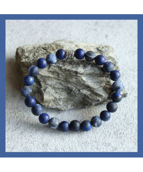 Bracelet Lapis Lazuli Mat
