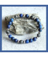 Bracelet Lapis Lazuli Mat et Labradorite