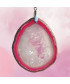 Pendentif Géode Agate rose