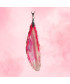 Pendentif Géode Agate rose