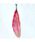 Pendentif Géode Agate rose