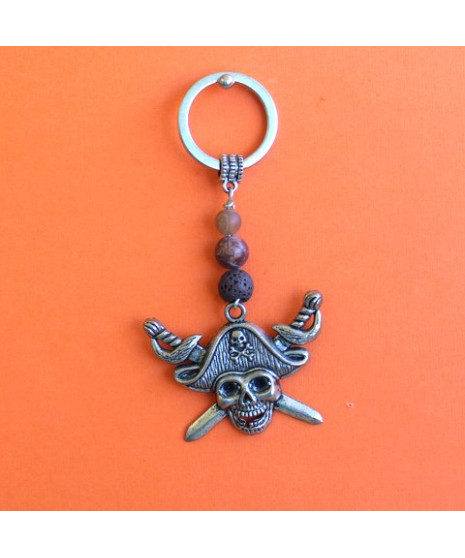 Porte-clefs Tête de mort Pirate